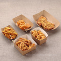 Cardboard hot sell take away disposable Chinese brown paper packaging for food